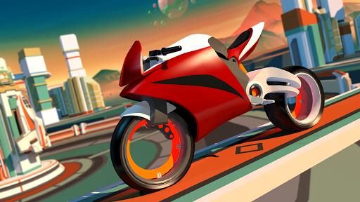 Gravity Rider: Space Bike Race Tangkapan skrin 1