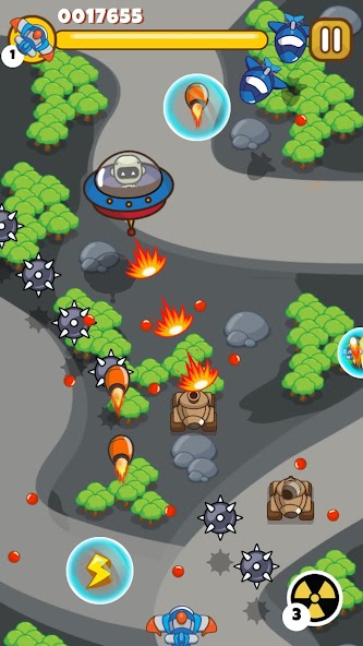 Sky Raiders - Battle Wars Mod ဖန်သားပြင်ဓာတ်ပုံ 0