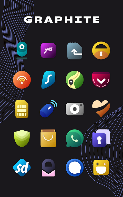 Graphite Icon Pack Mod應用截圖第2張