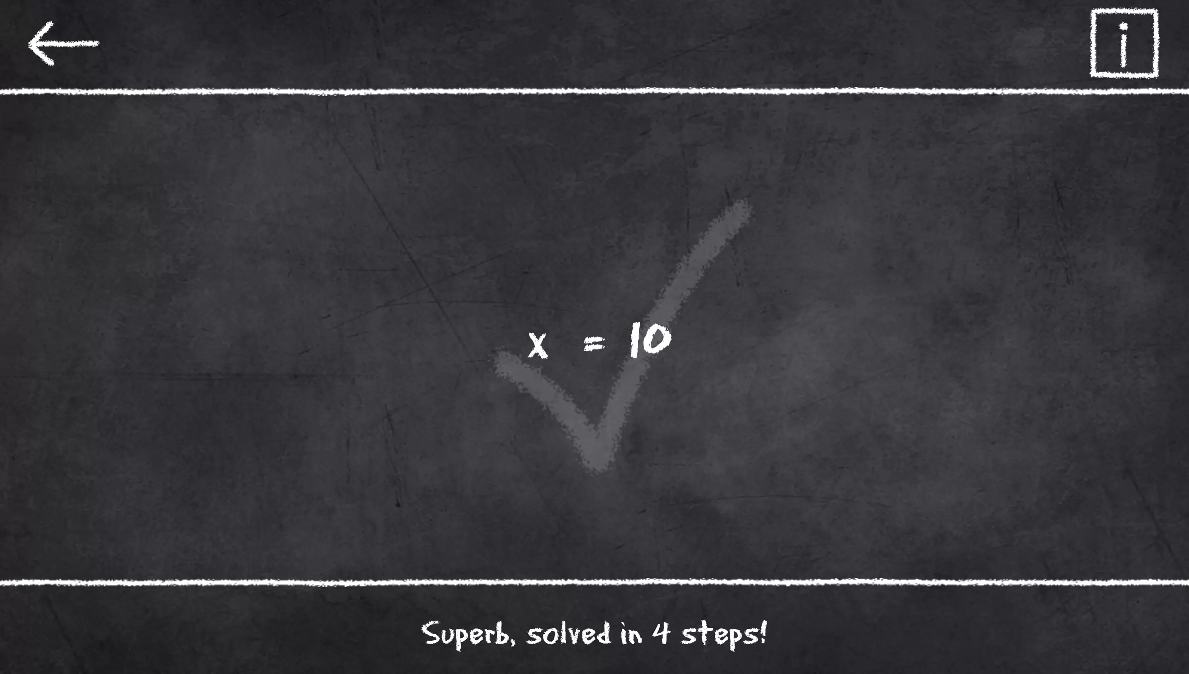 x=1: Learn to solve equations ภาพหน้าจอ 0