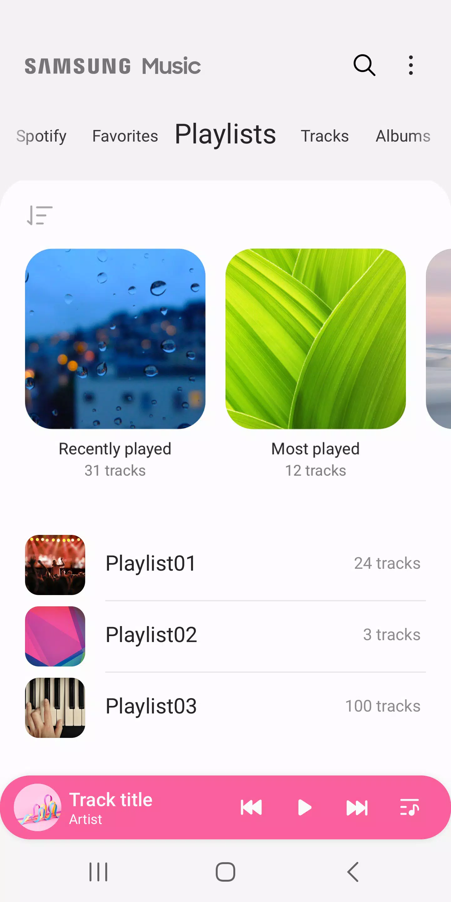 Samsung Music Zrzut ekranu 3