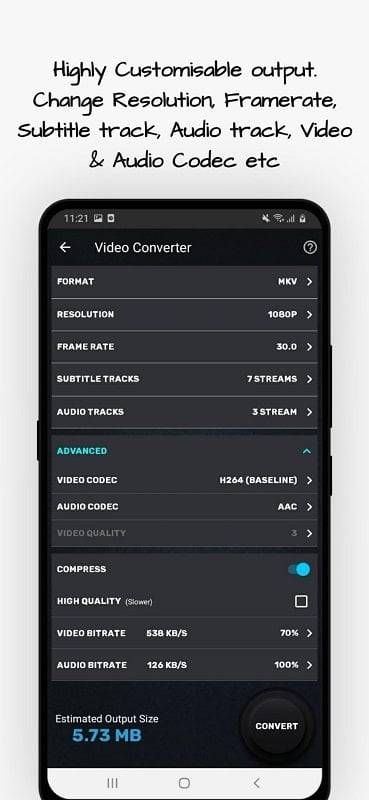 Video Converter, Compressor ဖန်သားပြင်ဓာတ်ပုံ 0