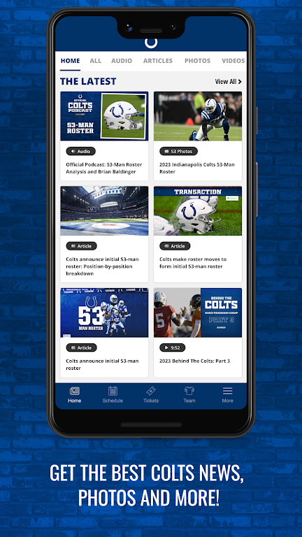 Indianapolis Colts Mobile Zrzut ekranu 1