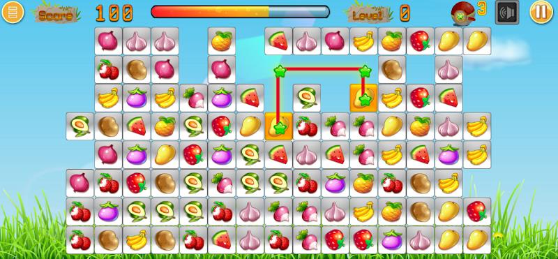 Link fruits - fruit match pair Ekran Görüntüsü 0