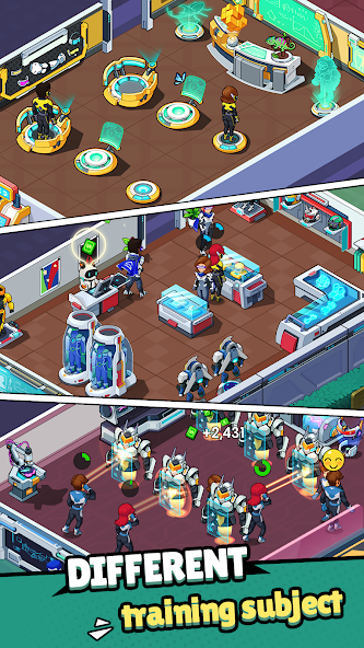 Idle Superpower School Mod Capture d'écran 2