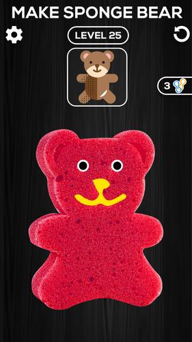 Sponge Art 3D Rubber Band Game Screenshot 3