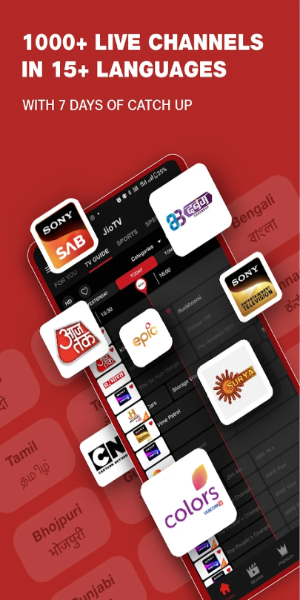 JioTV: Live TV, Catch-Up & OTT Captura de tela 1