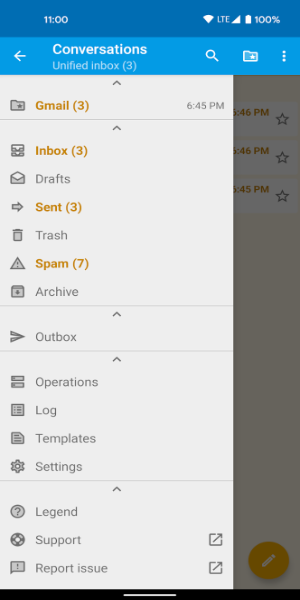 FairEmail, privacy aware email應用截圖第1張