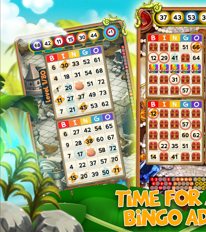 Bingo Treasure Quest - Paradise Island Riches Скриншот 0