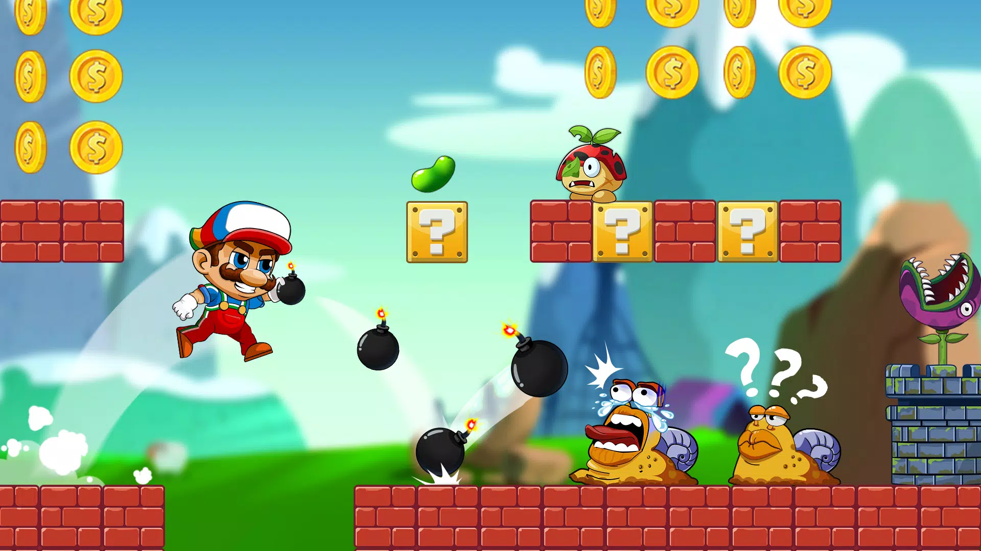 Super Bean Bros: Running Games Tangkapan skrin 0