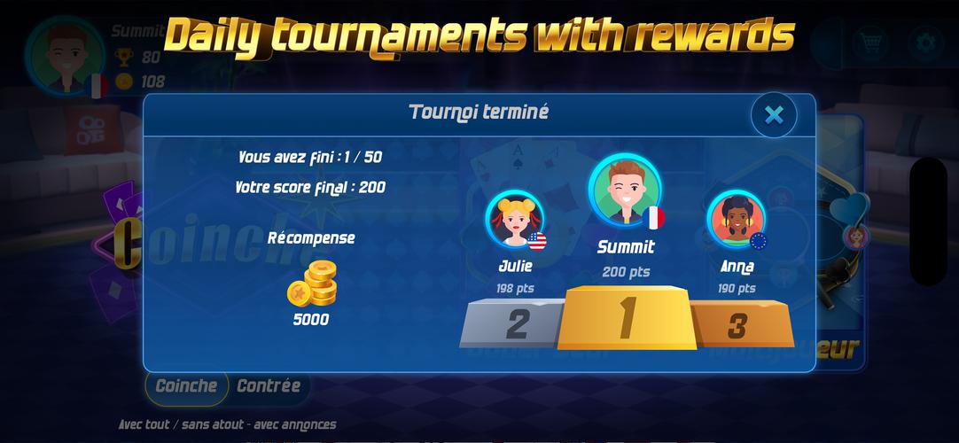 Schermata Coinche online 1