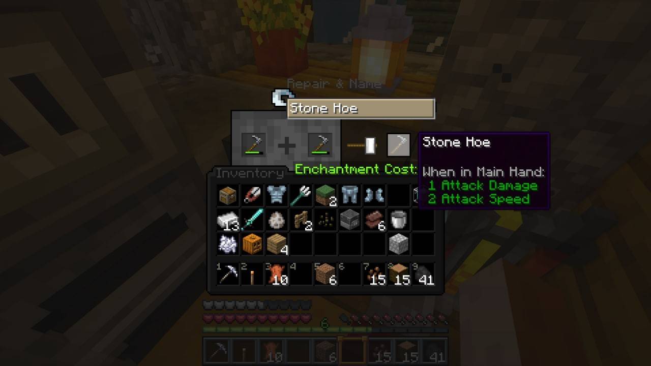 Reparar itens no Minecraft