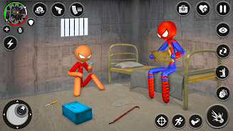 Spider Stick Hero Prison Break স্ক্রিনশট 0