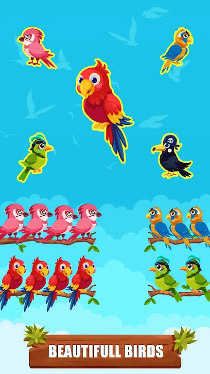 Bird Sort Color - Puzzle Games Schermafbeelding 1