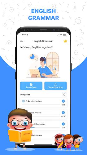English Grammar (Tenses Test) स्क्रीनशॉट 0