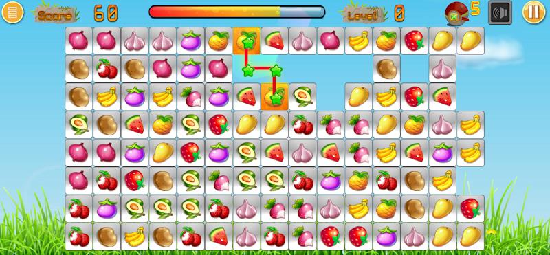 Link fruits - fruit match pair Ekran Görüntüsü 1