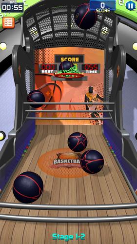 Flick Basketball Stages स्क्रीनशॉट 1