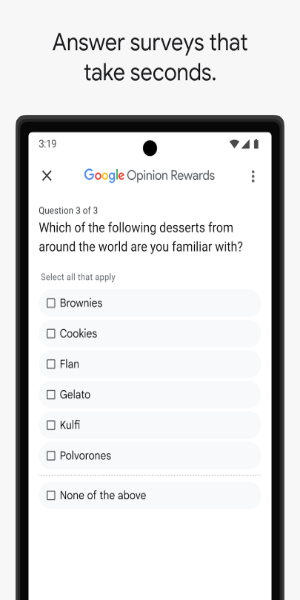 Google Opinion Rewards Tangkapan skrin 1
