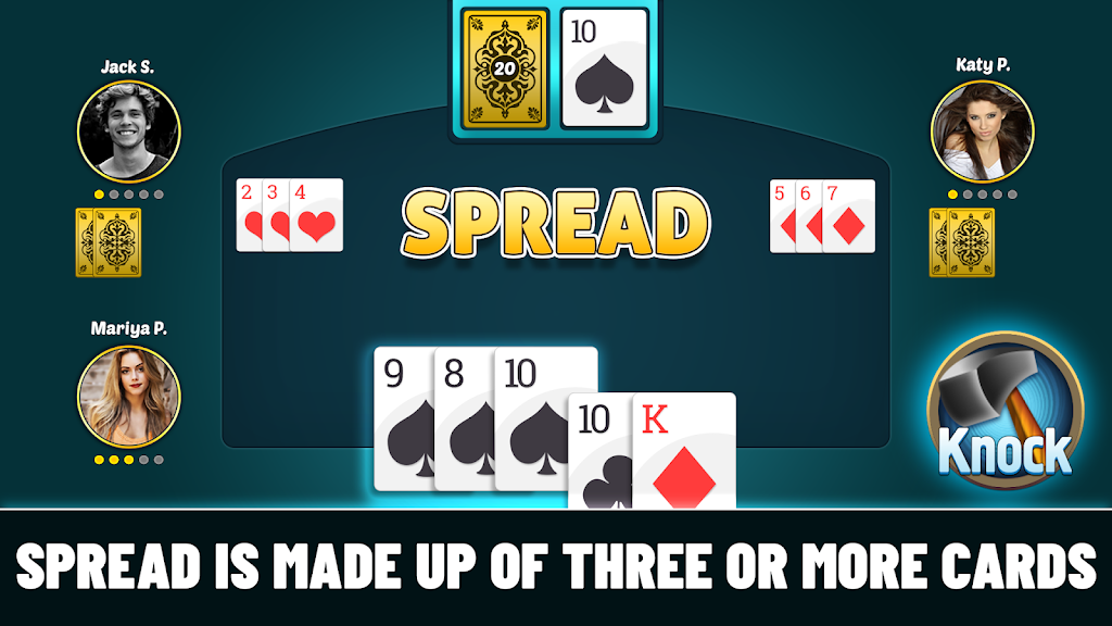 Tonk – Rummy Card Game ဖန်သားပြင်ဓာတ်ပုံ 1