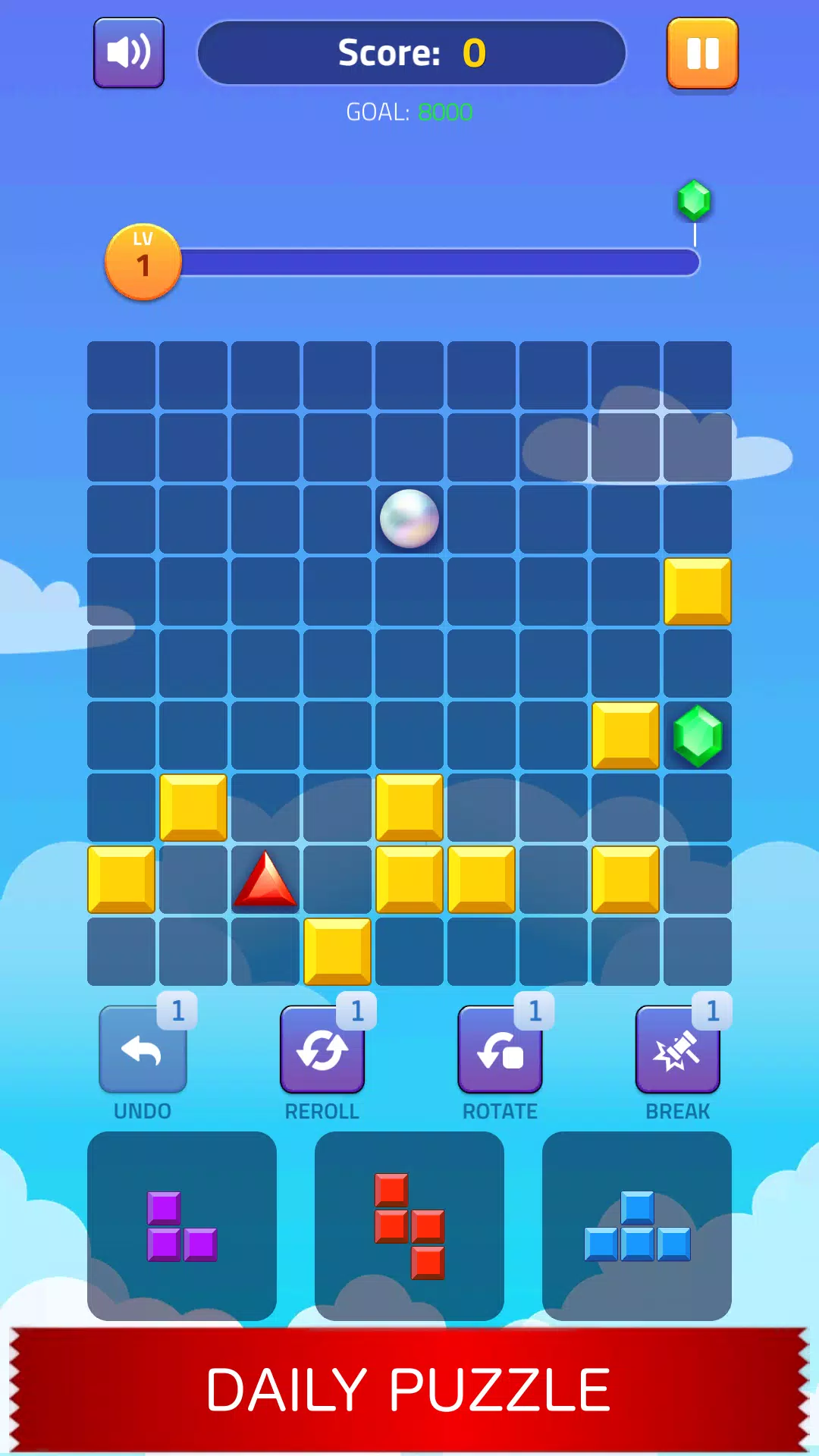 Block Puzzle - Gems Adventure Ekran Görüntüsü 3