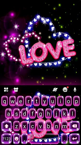 Neon Love Teclado Captura de pantalla 0