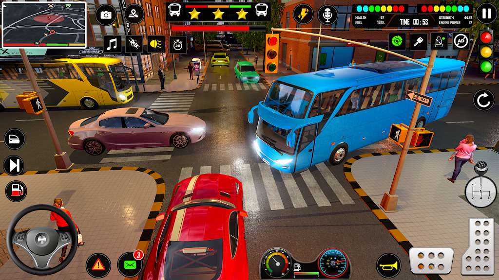 US Bus Simulator 3d Games 2024 ဖန်သားပြင်ဓာတ်ပုံ 1