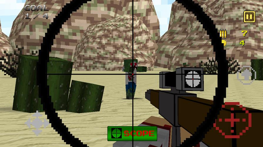 Pixel Sniper 3D Capture d'écran 2