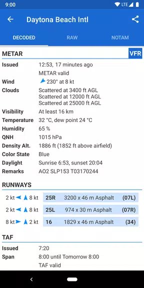 Schermata Avia Weather - METAR & TAF 1