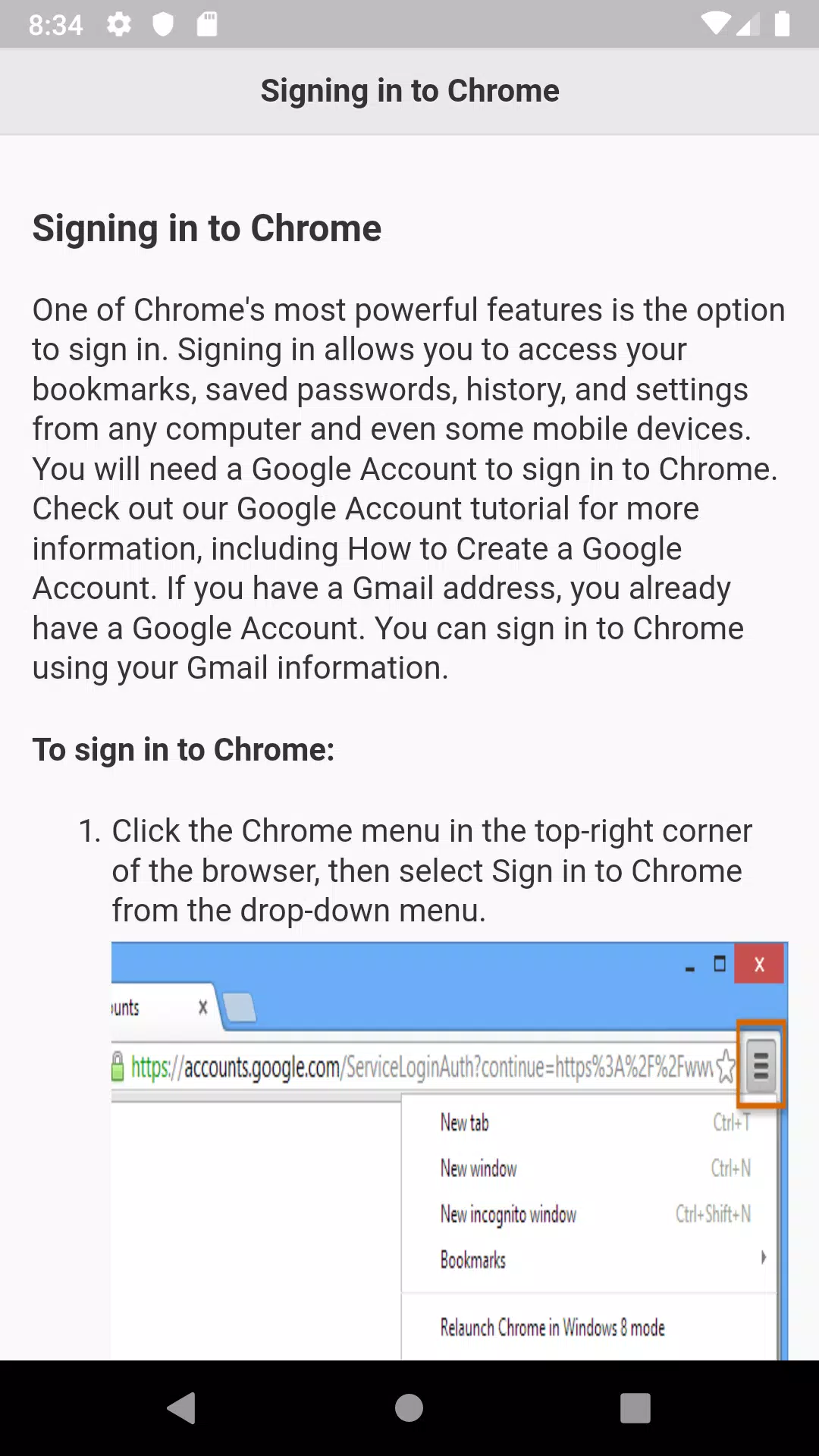 Tutorials for Web Browser Ekran Görüntüsü 2