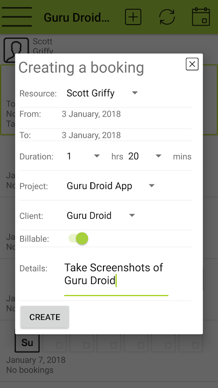 Guru Droid Capture d'écran 2