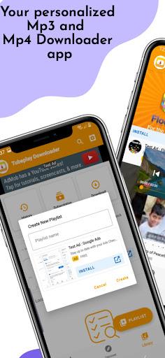 Tubeplay Mp3 & Mp4 Downloader Schermafbeelding 2