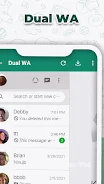 Dual Chat - 2Space WA Web Tangkapan skrin 3