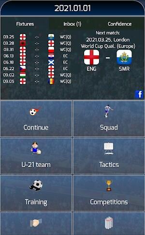 True Football National Manager mod apk