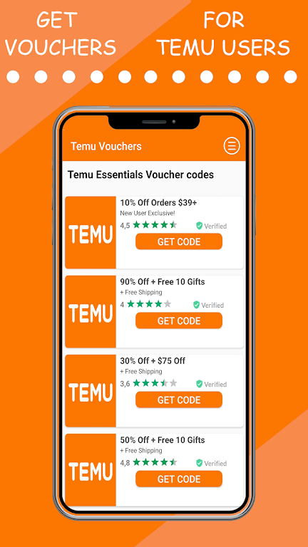 Temu Vouchers ภาพหน้าจอ 1
