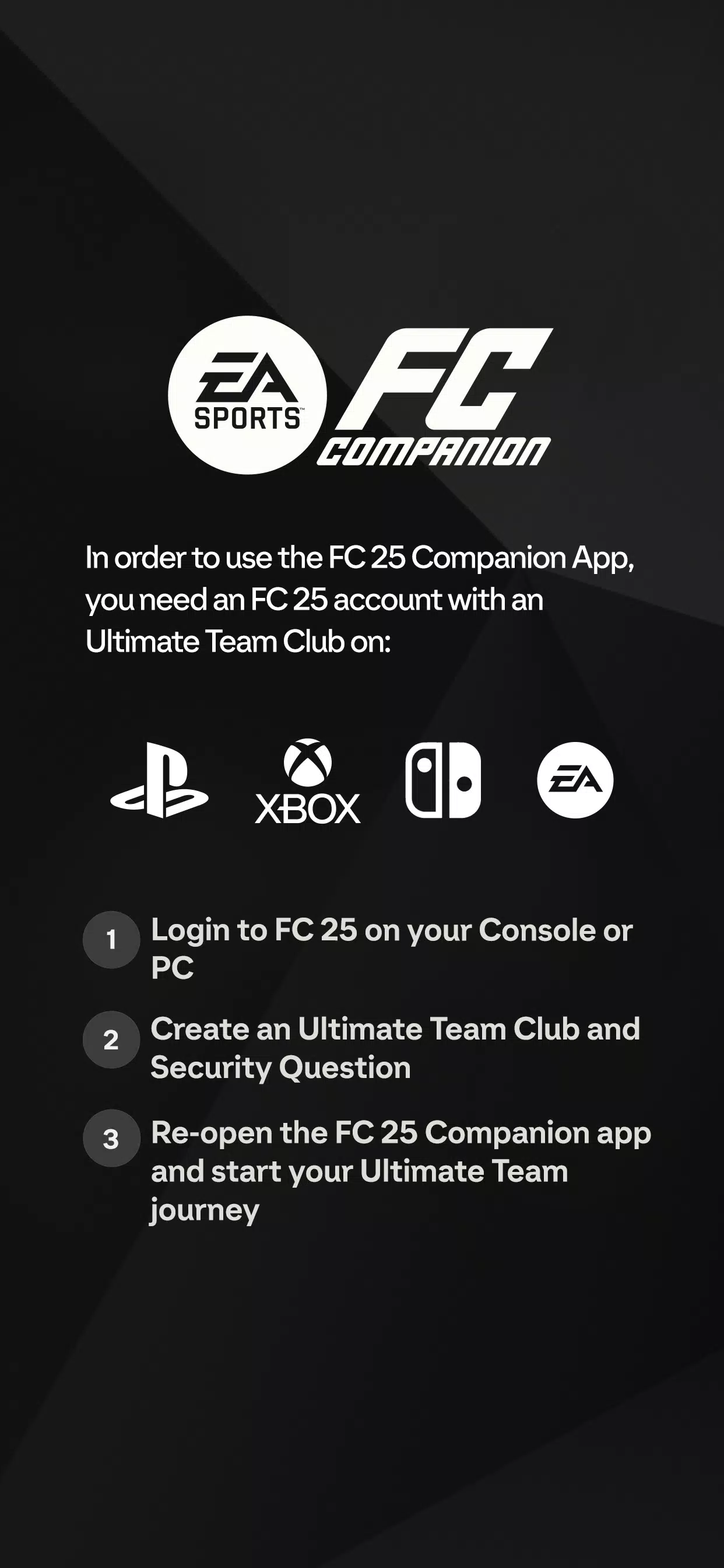 EA SPORTS FC™ 25 Companion應用截圖第0張