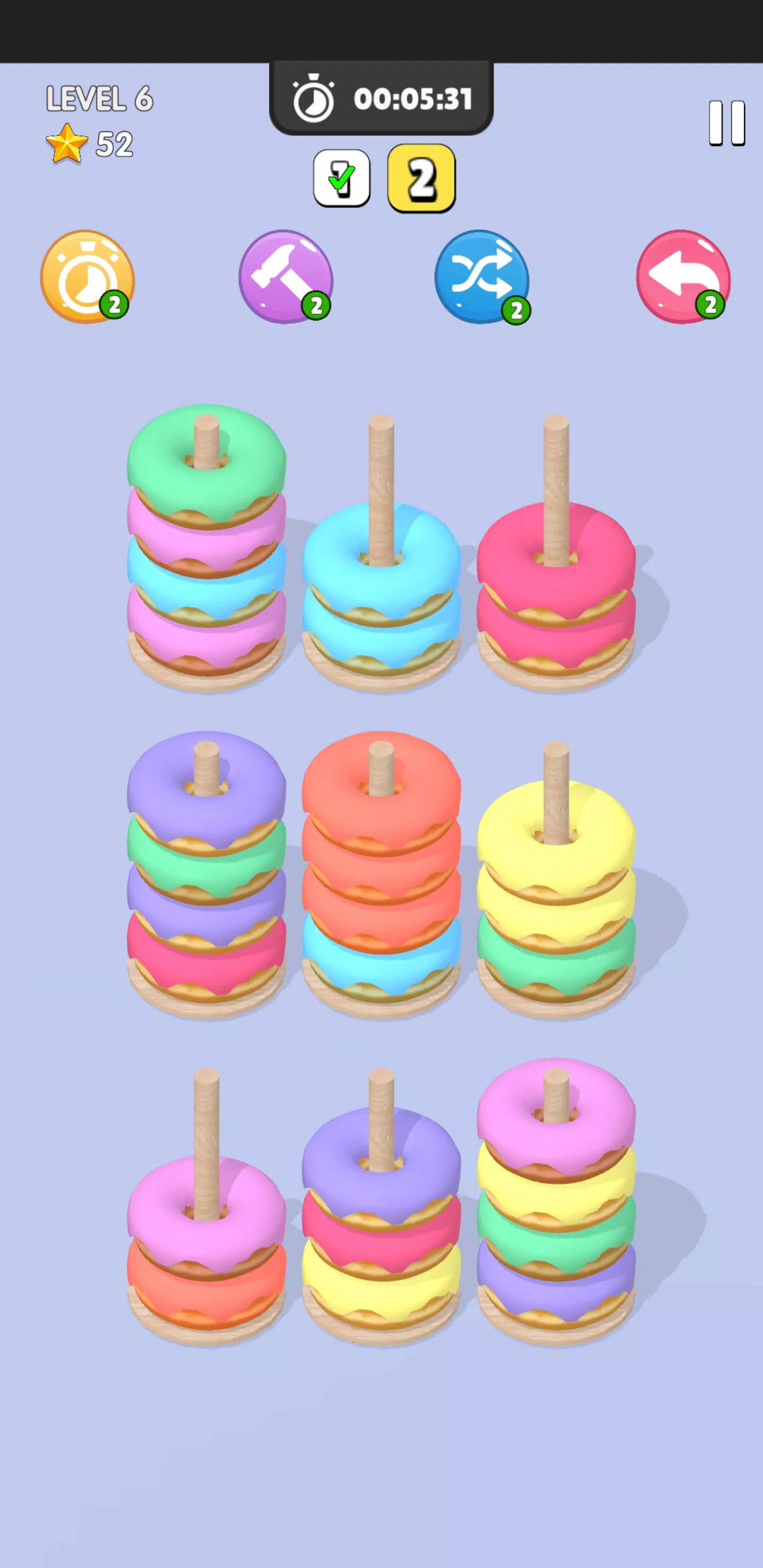 Schermata Donut Sort 3