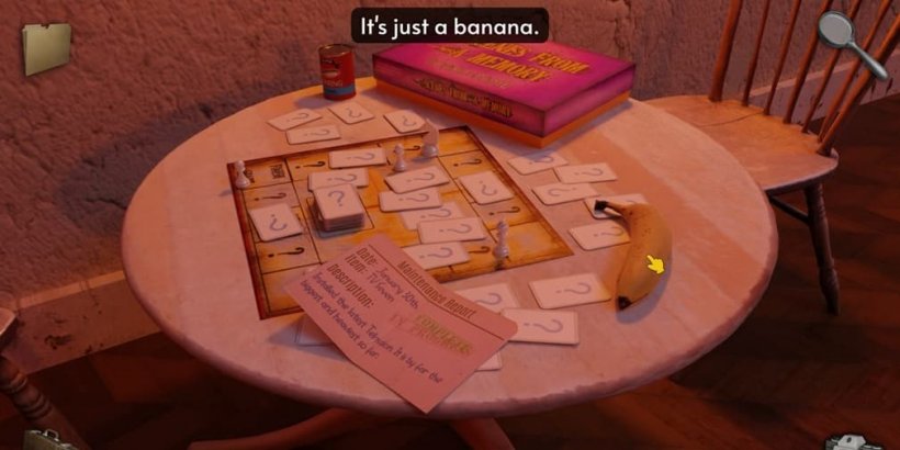 Une banane sur une table avec du papier