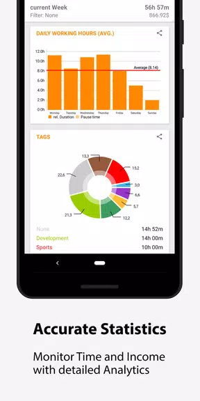 Timesheet - Time Tracker ဖန်သားပြင်ဓာတ်ပုံ 2