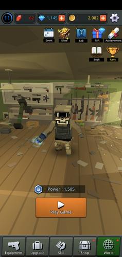 Pixel Z Legend : Gun commando Schermafbeelding 0