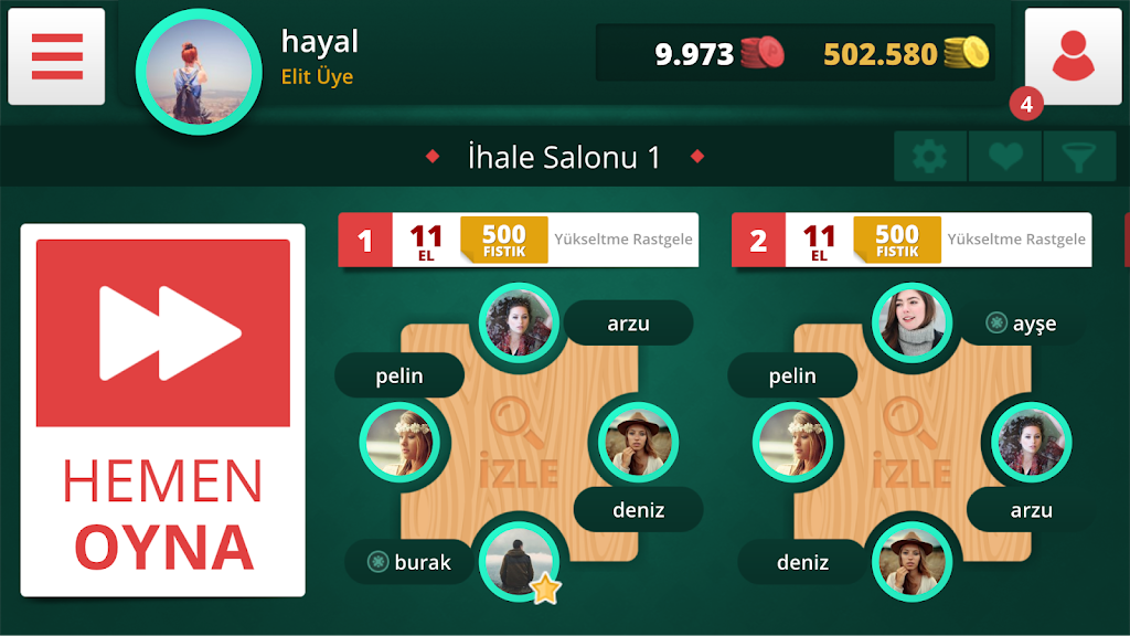 Eşli İhaleli Batak Captura de tela 1
