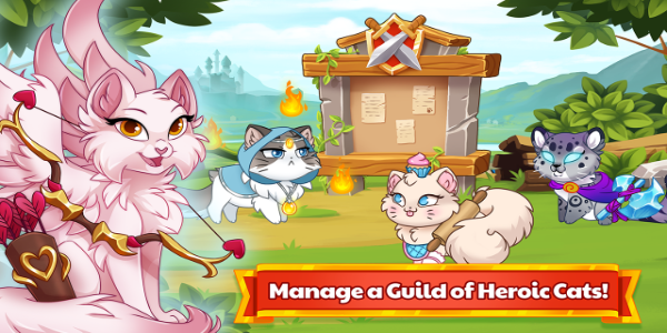 Castle Cats - Idle Hero RPG Schermafbeelding 0