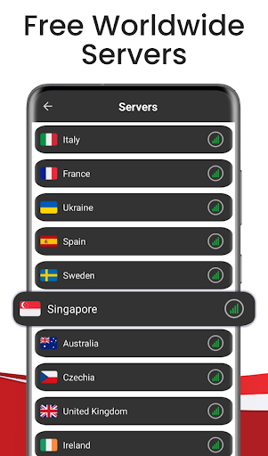 Singapore VPN - Unlimited Fast Captura de pantalla 2