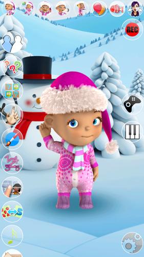 Talking Baby Babsy Winter Fun Captura de tela 0