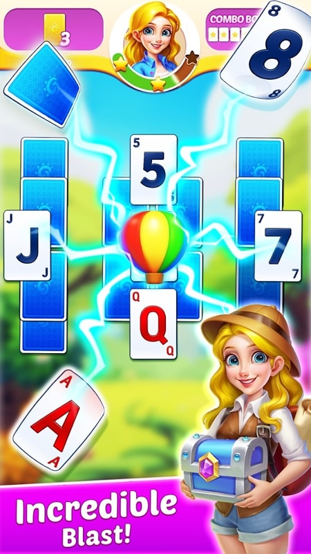 Solitaire Tripeaks Diary ဖန်သားပြင်ဓာတ်ပုံ 2