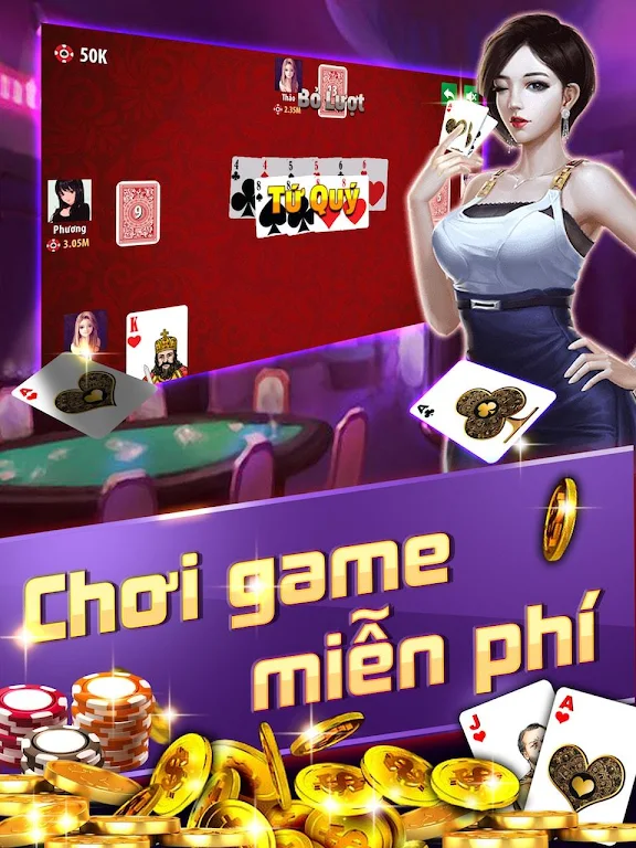 Schermata Tiến Lên: Tien len mien nam, tien len - OFFLINE 2