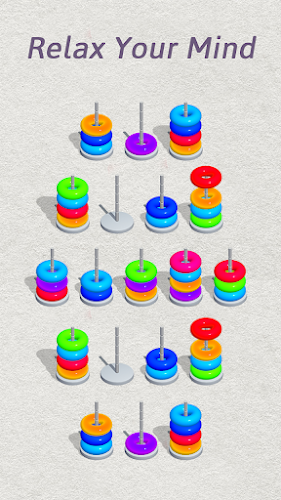 Schermata Color Hoop Sort - Color Sort 3