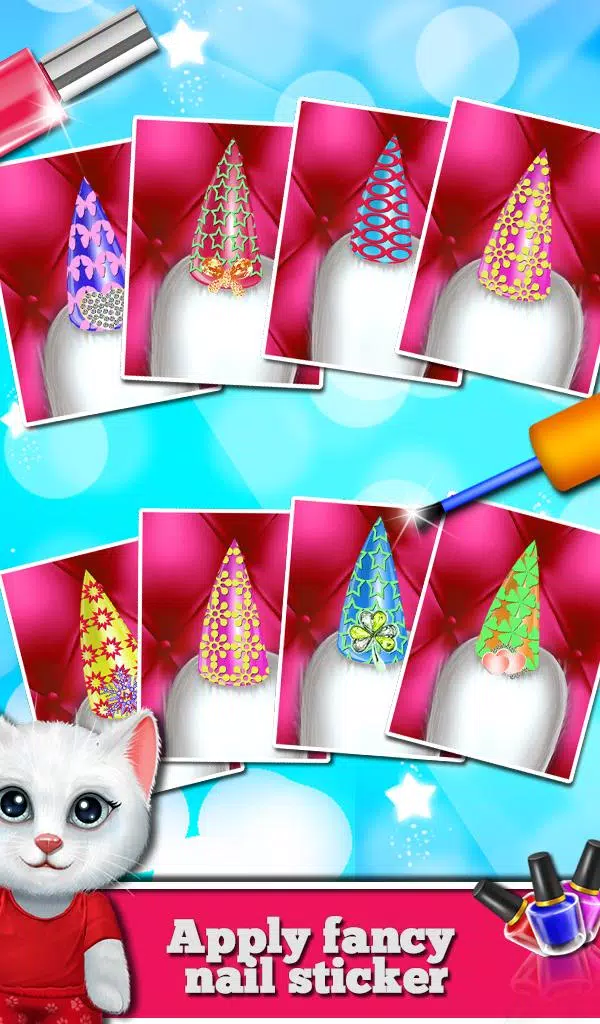 Schermata Kitty Nail Salon Daycare Cute 3