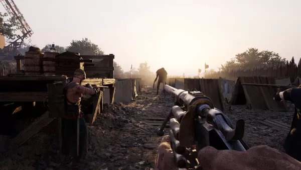 Hunger gameplay screenshot showing Renaissance gothic architecture