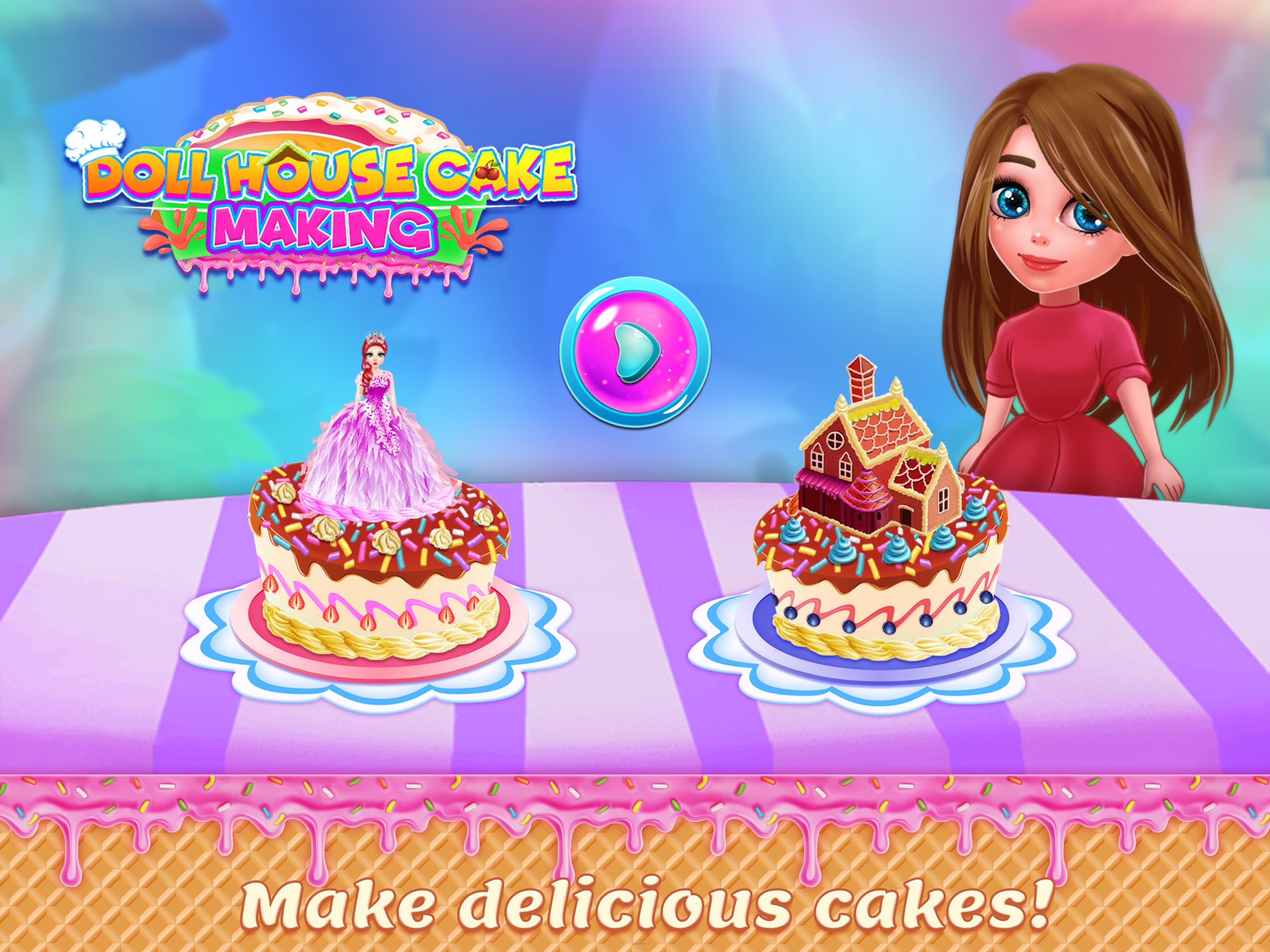 Doll House Cake Maker Game Ekran Görüntüsü 2