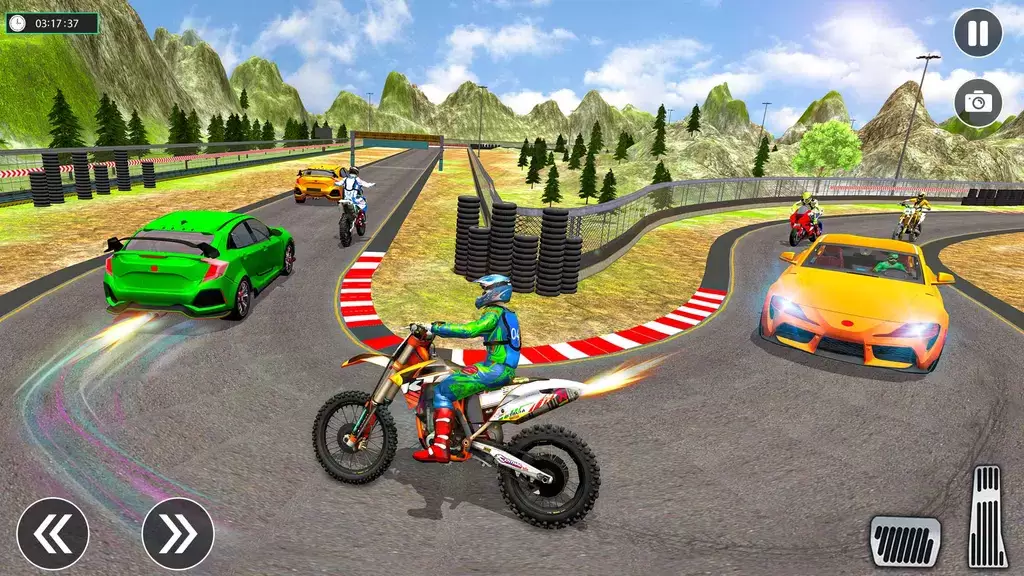 Sports Car vs Bike Racing スクリーンショット 2